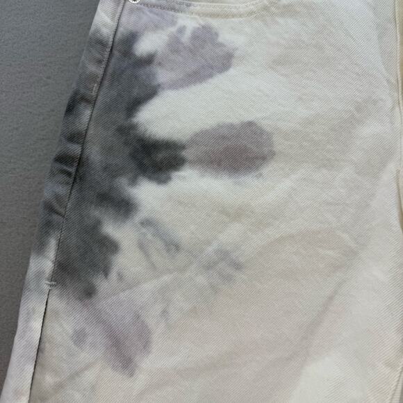 Edwin Denim Shorts Women's 26 (2) White Tie dye CAI Shorts Button Fly NWT - Picture 5 of 15
